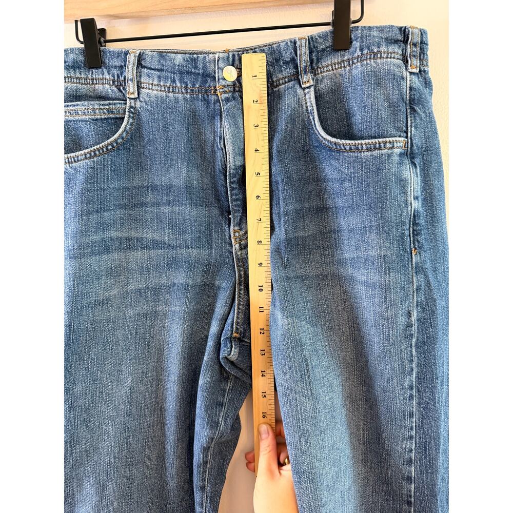 NWOT Pilcro Anthropologie Wide Leg Jeans 31 Raw Hem High Rise 100% Cotton - Picture 6 of 11